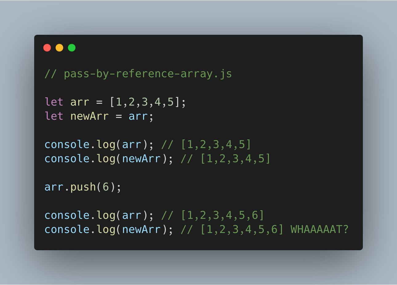 Pass By Reference Array