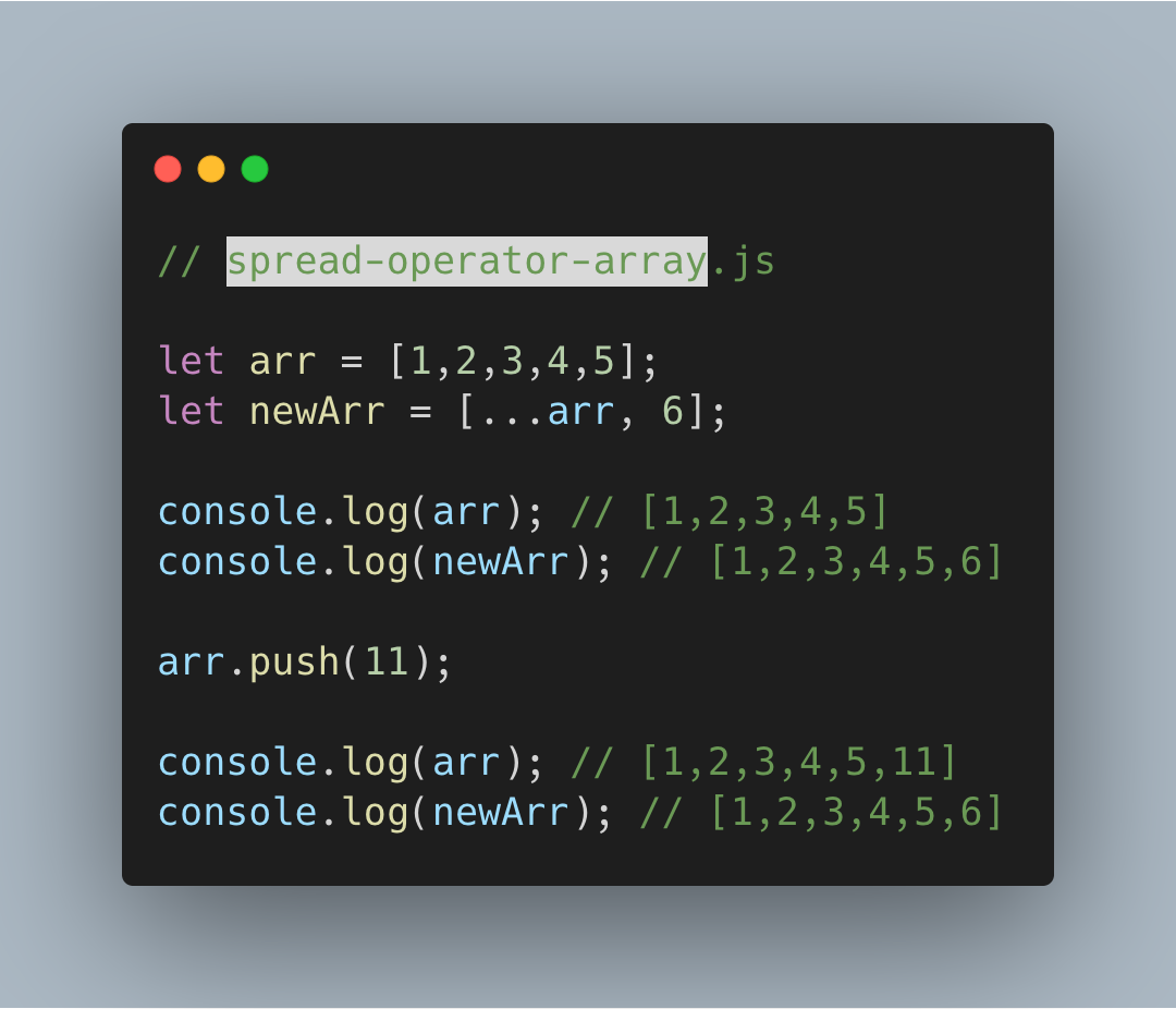 Spread Operator Array